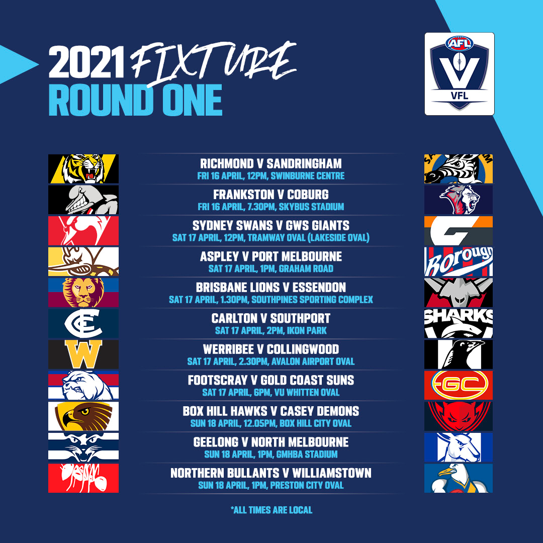 VFL Season Preview and Fixture